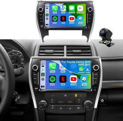 For Toyota Camry 2015 2016 2017 QLED Touch Screen Car Radio BT GPS RDS Cam