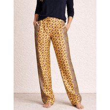 1552 NWT Ralph Lauren Purple Label Silk Pants Sz 2 Simone Pleated Paisley Italy