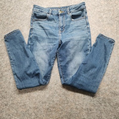 American Eagle Size 6 Girls Jeans Youth Hi Rise Jegging Blue Denim