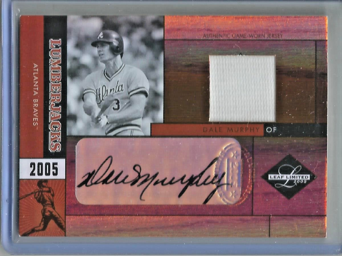 Dale Murphy 2005 Leaf Limited Autograph Game Used Jersey #021/100