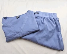 Niaahinn Scrub Set Jogger Pants Ceal Blue Womens Size XXL Pit To Pit 24in 30x28
