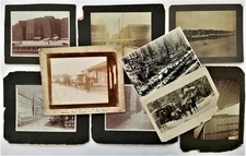 LOT antique 8pc EDWARD HINES LUMBER COMPANY buffalo grove il PHOTOS occupational