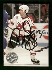 1991-92 Pro Set Platinum 69 Bruce Driver signed auto autograph  MZ bxcp59