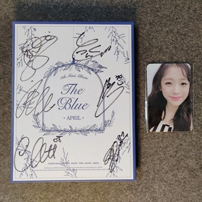 [SIGNED] April - The Blue (5th Mini Album) (2018) | All member Autographed PROMO