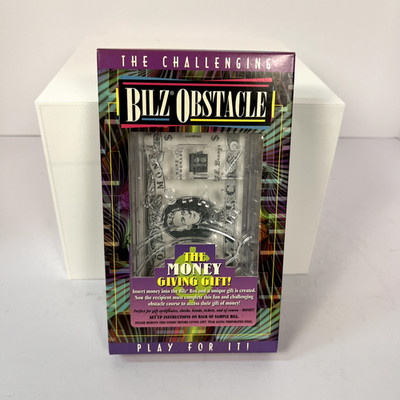 VINTAGE The Challenging Bilz Obstacle - The Money Giving Gift Puzzle Box NEW