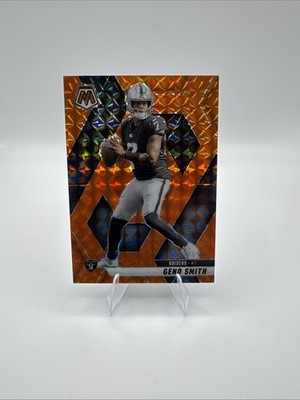 Geno Smith 2025 Panini Mosaic Orange Mosaic Prizm /199 #101 Raiders