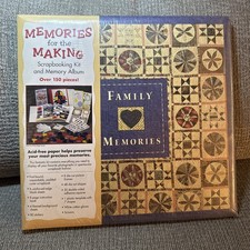 Scrapbook Family Memories Album With Embellishments Vintage 1998 Picture Album