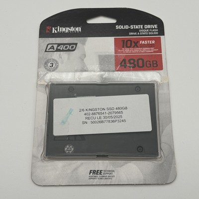 Kingston A400 SSD 480GB, SATA III 6Gb/s TLC NAND (SA400S37/480G)
