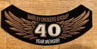 Very Rare Unique Harley Owners Group  Harley Davidson  Patch 40 Year Member