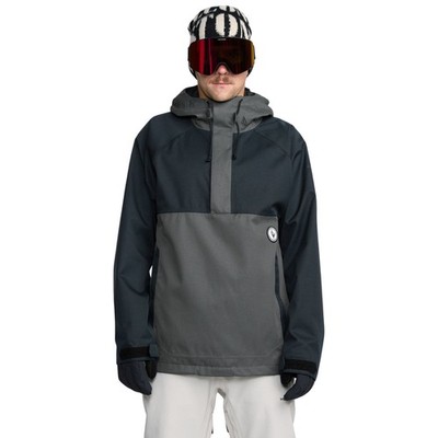 Volcom Hossegor 20K Pullover Men's Winter Jacket, Black, XX-Large