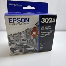 EPSON 302XL BLACK INK CARTRIDGE GENUINE AUTHENTIC EXPIRES 04/2026