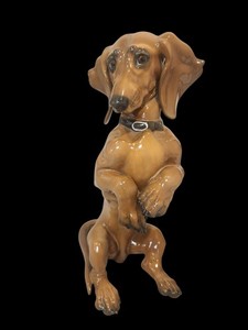 Rosenthal Porcelain Dachshund 9.5 inches. Impressed Karner at base.Very Nice!!!