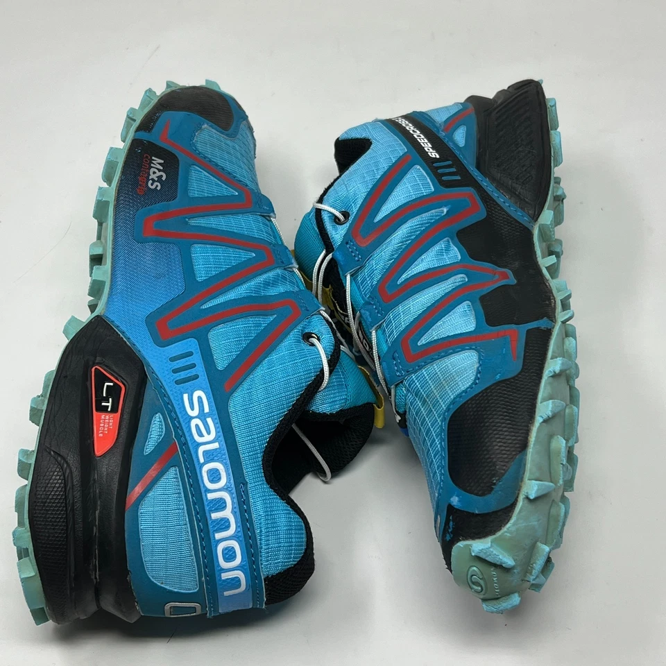 Salomon Speed Cross 3 Shoes Womens 6.5 Blue All Terrain Trail Running Sneakers - Image 4 of 4