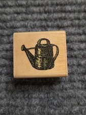 WATER CAN SIMPLE SMALL FLOWER WATERING RUBBER STAMP UPTOWN C13061 CREAKYATTIC