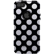 OtterBox Commuter for Apple iPhone Pick Model White  Black Polka Dots