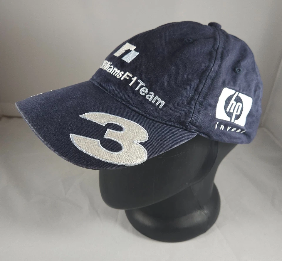 Gorra Montoya Williams F1 2003 rara "BMM" ERROR DE FÁBRICA sombrero oficial del equipo BMW sistema operativo Foto 2 de 4