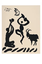Pablo Picasso “Dance with Goat” 1959 Original Mourlot Lithograph