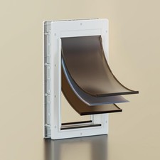 3-Flap Dog Door, Doggy Doggie Door, Cat Door for Install in Interior and Exte...