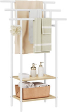 Portasciugamani Indipendente a 3 Livelli, Portasciugamani a Scaletta Con 2 Ripia