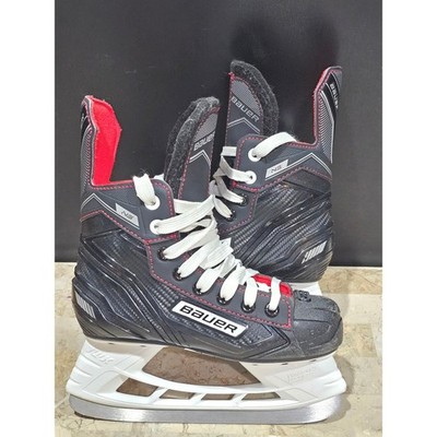 Bauer NSX Junior Ice Hockey Skates Black Red Youth Size 2 big kids