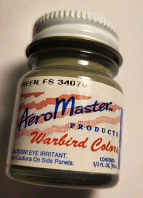 AEROMASTER - WARBIRD COLORS- 1060 U.S. DARK GREEN - FLOQUIL MODELING PAINT 1/2oz