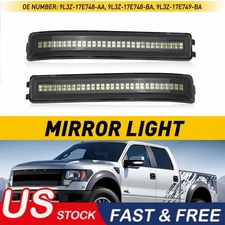 For Ford F-150 Raptor SVT LED Side Mirror Amber/Smoked Lens Turn Signal Lights