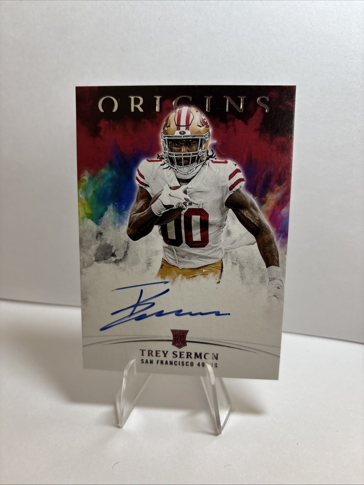 Trey Sermon Panini Origins Rookie Autographs #RATS Base