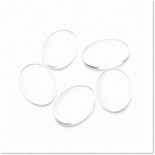 20pcs Clear Glass Dome Tile Magnify Cabochons
