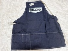 Big John Dark Navy Denim Work Apron Near Black Japan Made Cotton Jeans Factory