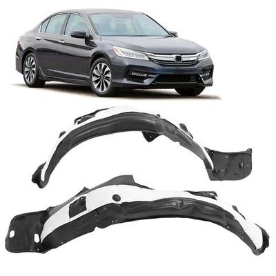 Front Left + Right Fender Liner For 2016-2017 Honda Accord Sedan 74150T2AA01