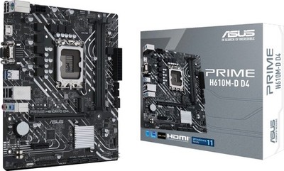 ASUS Prime H610M-D D4 Mainboard Intel Sockel 1700 Intel H610 USB 3.0 M.2 DDR4