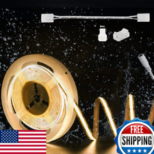 PAUTIX COB LED Strip Light IP65 Waterproof 32.8ft 5040 LEDs Warm White 3000K