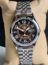 Vintage Seiko 5 Automatic 6309 17 Jewels Gentlemen's Wrist Watch - FREE SHIPPING