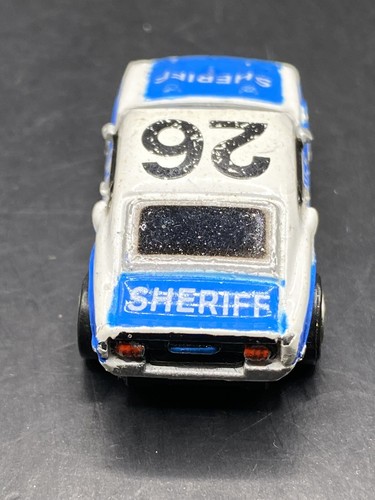 Micro Machines Galoob Snap Backs '69 Ford Mustang GT 500 Sheriff Vintage Toy - Picture 6 of 7