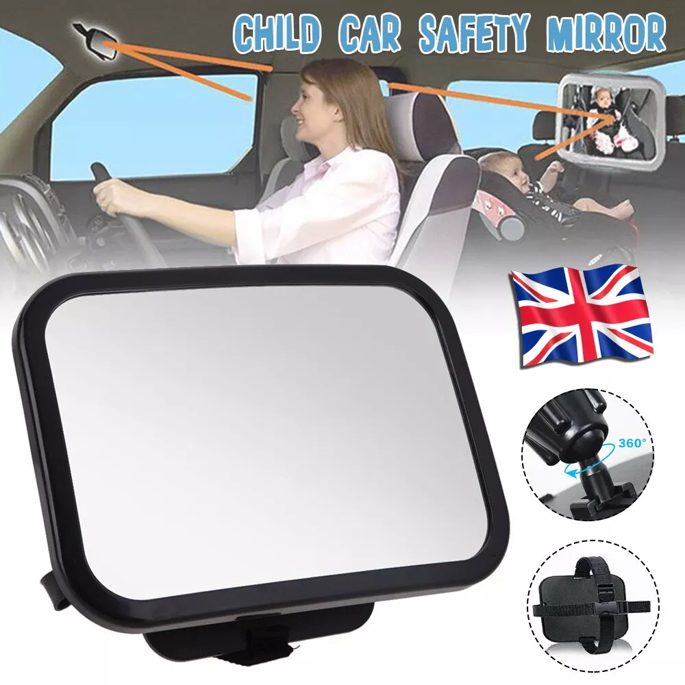 Baby Back Seat Safety Mirror for Car Headrest, Rear Seat Child