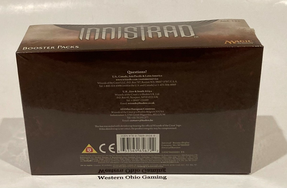 innistrad booster box Magic The Gathering ENGLISH Innistrad Booster Pack Box NEW MTG TCG CCG