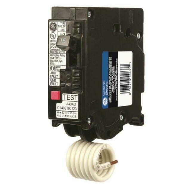 GE THQL1120DF 20 Amp 120 VAC Dual Function AFCI/GFCI Circuit Breaker