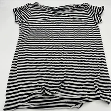 ModCloth Blue white striped short sleeve Tunic/Dress size large