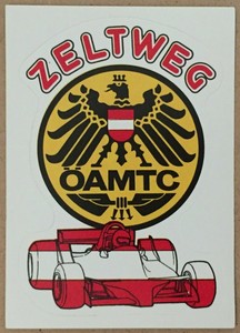 1980 PANINI F1 Grand Prix # 22 logo ZELTWEG Austria GP ...
