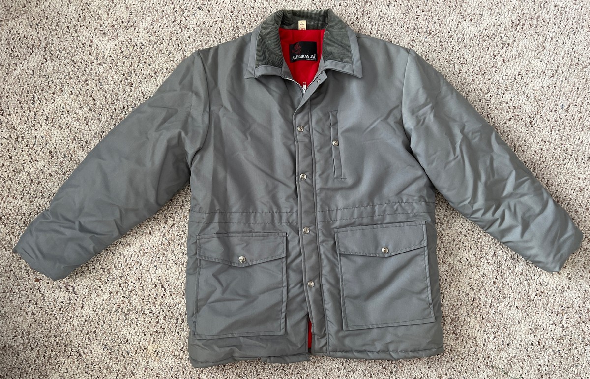 Vtg American Jac Winter Jacket Coat Gray 70s/80s Men's Large Vtg American Jac Winter Jacket Coat Gray 70s/80s Men's Large