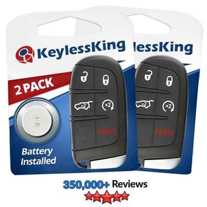 2x Fits 2017 2018 Jeep Compass Keyless Remote Start Key ...