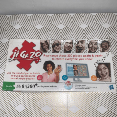 Hasbro Jigazo Puzzle Family Fun Mosaic style personalized Jigsaw Activity New