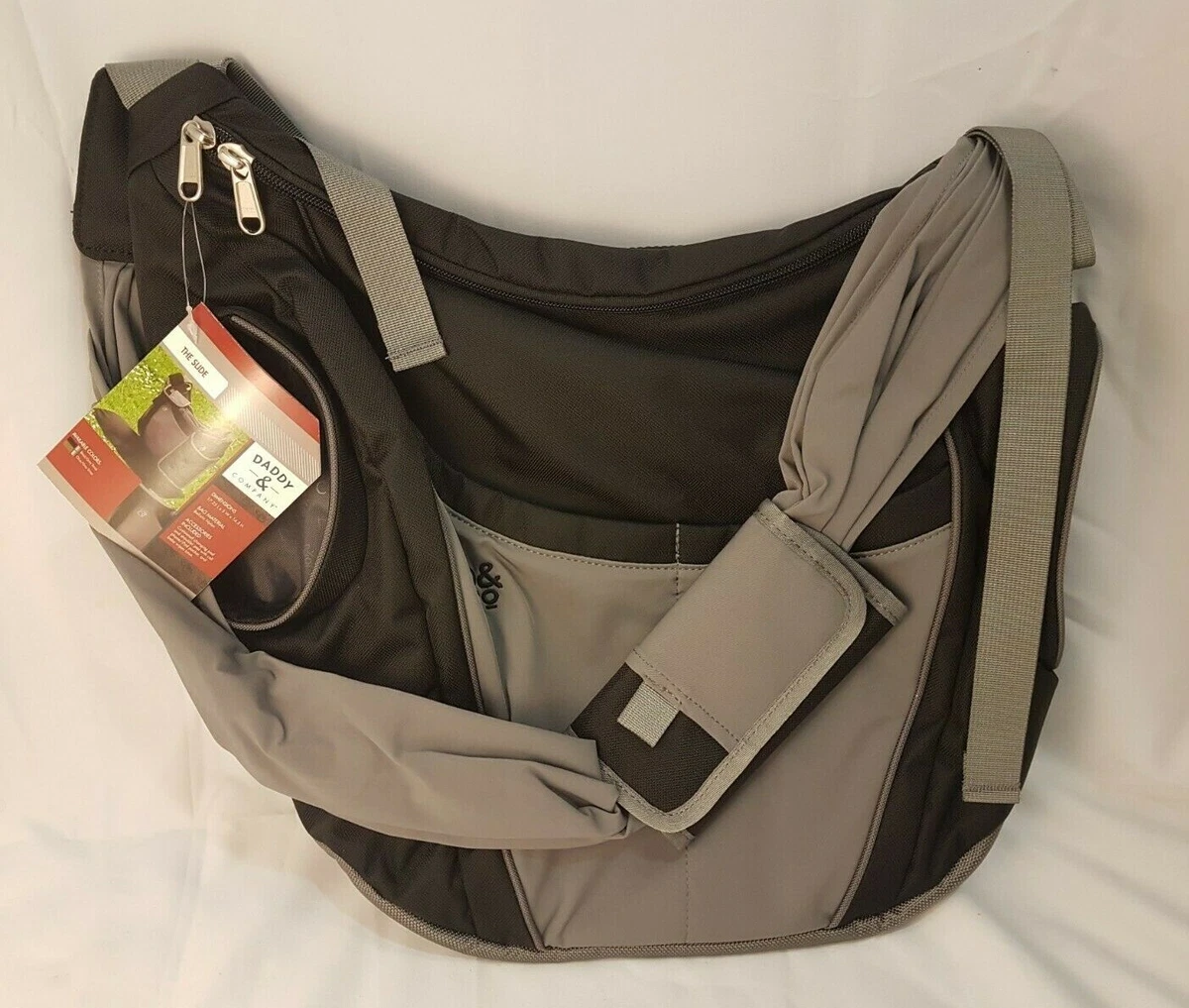 New Daddy and Company Slide Diaper Messenger Bag Dad Stylish NWT