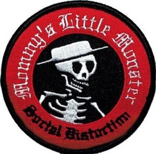 SOCIAL DISTORTION - LITTLE MONSTER - EMBROIDERED PATCH - BRAND NEW - MUSIC 0725