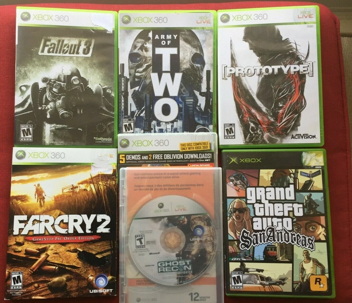 xbox games assorted w two demo disc as free bonus 5units pkg 3270
