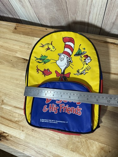 1997 Dr. Seuss And His Friends Kids Mini Backpack 12” Vintage - Picture 7 of 7