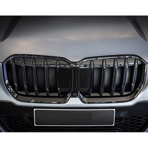 Parachoques delantero parrilla riñón negro brillante apto para BMW X1 U11 U12 2023-2024, - Imagen 3 de 12