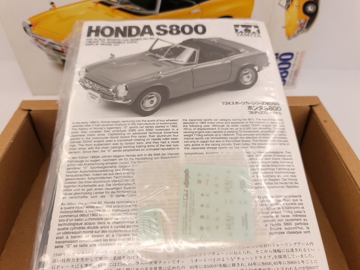 ミニカー TAMIYA HONDA S800 Honda S800 | Restomod build | Tamiya | 1/24 | Scale Model