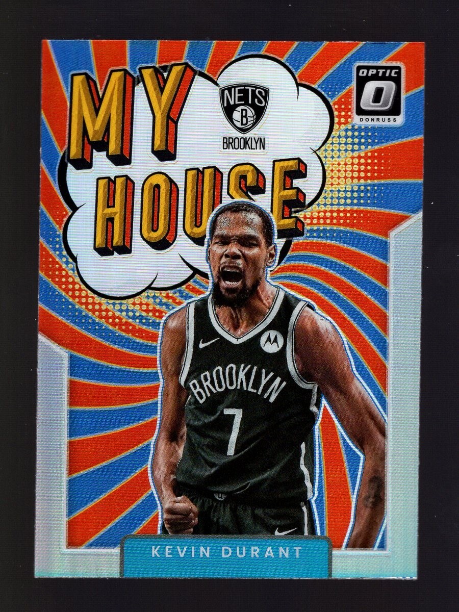 2021-22 DONRUSS OPTIC MY HOUSE SILVER HOLO PRIZM #5 KEVIN DURANT BROOKLYN NETS