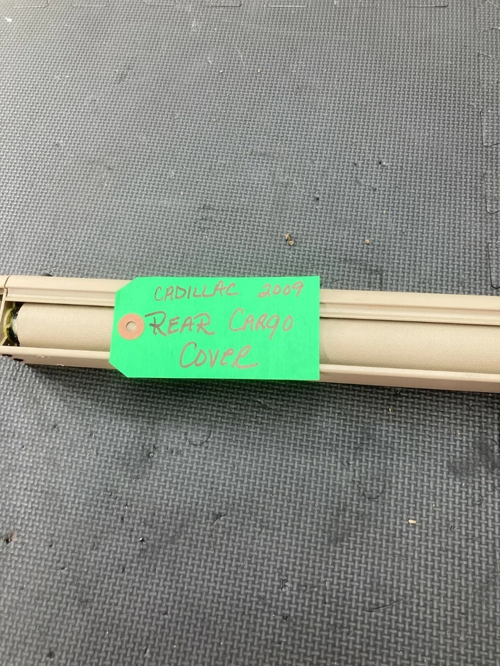 04-09 Cadillac SRX maletero trasero carga equipaje rodillo cubierta pantalla OEM beige Foto 4 de 4
